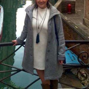 Patagonia Fleece Button-up Peacoat L